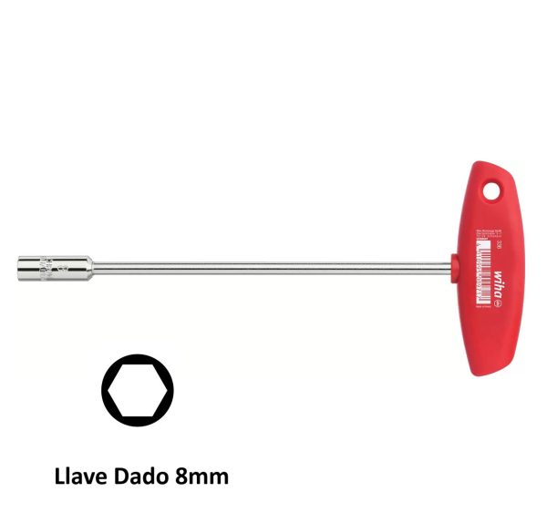 Llave dado motosierra husqvarna 8 mm